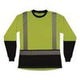 GloWear 8278BK Class 2 Women's Performance Hi-Vis Long Sleeve T-Shirt with Black Bottom, Small, Lime - 22332 C2G
