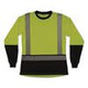 GloWear 8278BK Class 2 Women's Performance Hi-Vis Long Sleeve T-Shirt with Black Bottom, X-Large, Lime - 22335