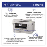 MFC-J6960DW INKvestment Color AIO Printer, Copy/Fax/Print/Scan - MFCJ6960DW