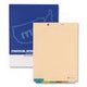 6-Tab Medical Chart Indexes, Bottom Tab, Assorted Medical, Manila, 65/Box - 33157