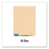 6-Tab Medical Chart Indexes, Bottom Tab, Assorted Medical, Manila, 65/Box - 33157