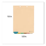 6-Tab Medical Chart Indexes, Bottom Tab, Assorted Medical, Manila, 65/Box - 33157