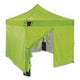 SHAX 6057 Heavy-Duty Pop-Up Tent Enclosed Kit, Single Skin, 10 ft x 10 ft, Polyester/Steel, Lime - 12961 eCommerce Business Prime