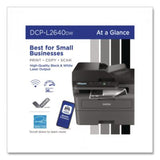 DCP-L2640DW Wireless Compact Monochrome Multifunction Laser Printer, Copy/Print/Scan - DCPL2640DW