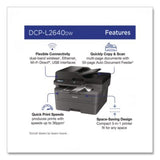 DCP-L2640DW Wireless Compact Monochrome Multifunction Laser Printer, Copy/Print/Scan - DCPL2640DW