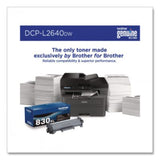DCP-L2640DW Wireless Compact Monochrome Multifunction Laser Printer, Copy/Print/Scan - DCPL2640DW