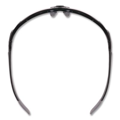 Skullerz Dagr Safety Glasses, Black Half Frame, Smoke Single Lens - 52030
