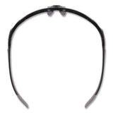 Skullerz Dagr Safety Glasses, Black Half Frame, Smoke Single Lens - 52030
