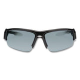 Skullerz Dagr Safety Glasses, Black Half Frame, Mirrored Silver Single Lens - 52042