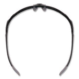 Skullerz Dagr Safety Glasses, Black Half Frame, Mirrored Silver Single Lens - 52042