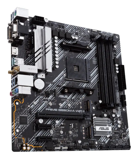 Asus motherboard on a white background