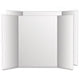 Two Cool Tri-Fold Poster Board, 28 x 40, White/White, 12/Carton - 27136 C2G