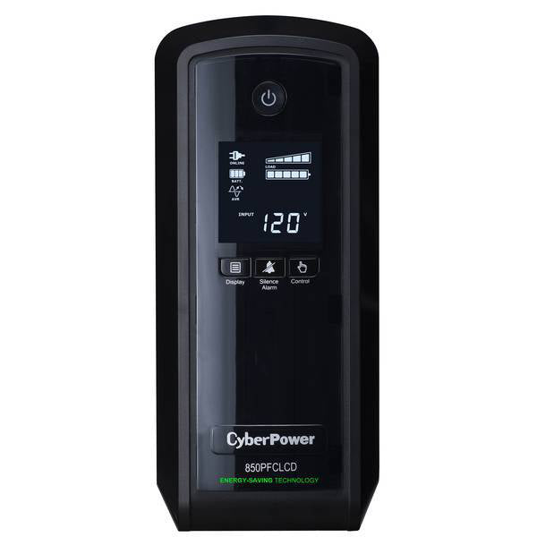CyberPower CP850PFCLCD uninterruptible power supply (UPS) Line-Interactive 0.85 kVA 510 W 10 AC outlet(s) - CP850PFCLCD