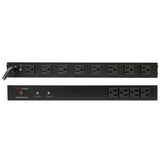 CyberPower RKBS15S4F8R surge protector Black 12 AC outlet(s) 120 V 4.57 m - RKBS15S4F8R CYBERPOWER