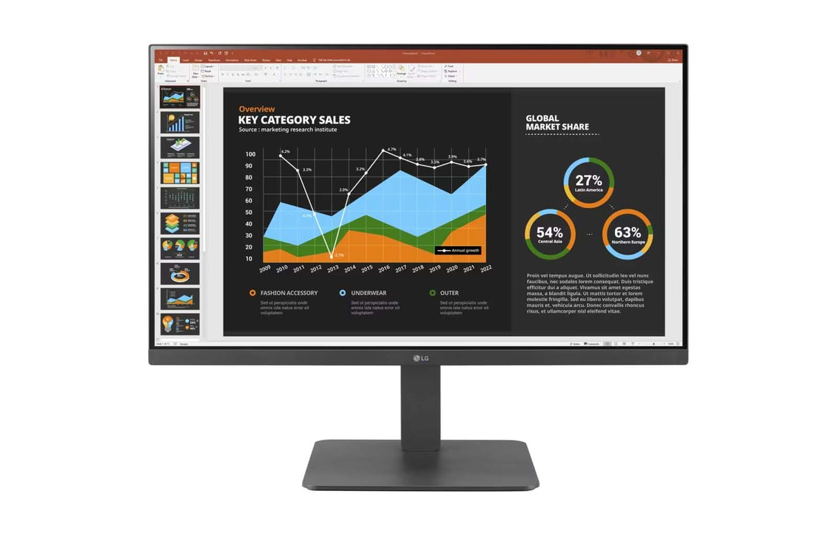 LG 27'' IPS Full HD Monitor with Built-in Speakers & Multiple Ports - 27BR530Y-B