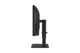 LG 34'' IPS WQHD UltraWide Curved Monitor with Built-in Speakers & USB Type-C - 34BQ77QE-B