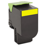 80C10Y0 Return Program Toner, 1,000 Page-Yield, Yellow - 80C10Y0