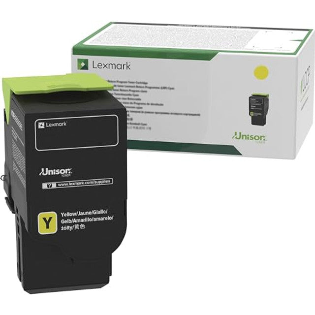 Lexmark Yellow Toner Cartridge Return Program Yield 16,200 Pages - 81C0XYG