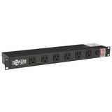 Tripp Lite 12-Outlet 1U Rackmount Power Strip (120V, 15A) 15 ft. (4.57 m) Cord - RS1215-RA