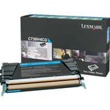 Lexmark C/X736, X738 Cyan Toner Cartridge Return Program, TAA - C736H4CG