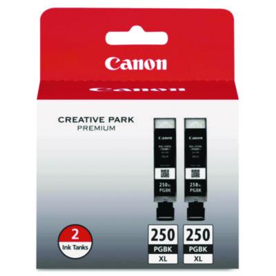 6432B004 (PGI-250XL) ChromaLife100+ High-Yield Ink, 500 Page-Yield, Black, 2/Pack - 6432B004