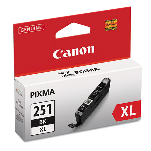 CANON  (CLI-251XL) ChromaLife100+ High-Yield Ink, 5,530 Page-Yield, Black - 6448B001