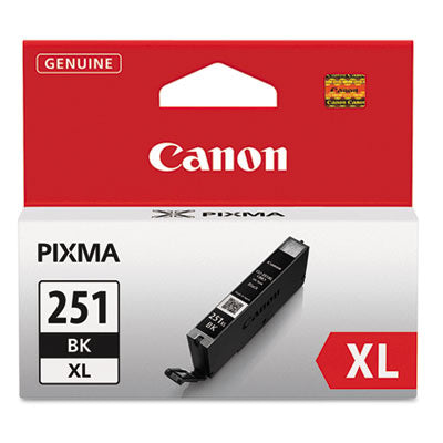 6448B001 (CLI-251XL) ChromaLife100+ High-Yield Ink, 5,530 Page-Yield, Black - 6448B001
