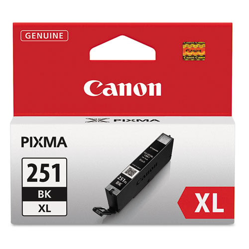 CANON  (CLI-251XL) ChromaLife100+ High-Yield Ink, 5,530 Page-Yield, Black - 6448B001