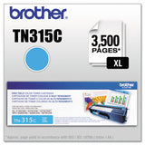 BROTHER  High-Yield Toner, 3,500 Page-Yield, Cyan - TN315C