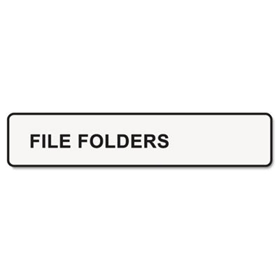 LabelWriter 1-UP File Folder Labels, 0.56" x 3.43", White, 130 Labels Roll, 2 Rolls/Pack - 30327