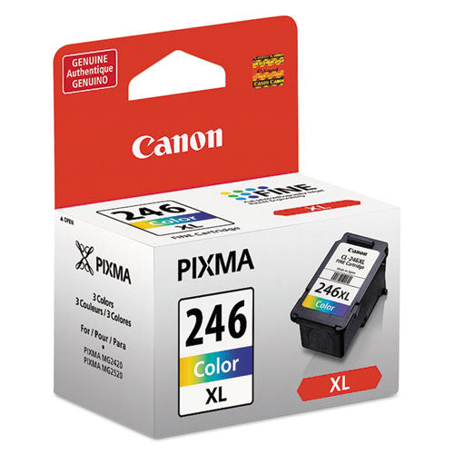 CANON  (CL-246XL) ChromaLife100+ High-Yield Ink, 300 Page-Yield, Tri-Color - 8280B001
