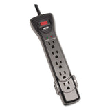 EATON Protect It! Surge Suppressor, 7 AC Outlets, 7 ft Cord, 2,160 J, Black - SUPER7B