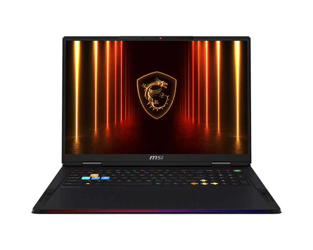 MSI Raider 18 HX AI A2XWJG-069US Intel Core Ultra 9 285HX Laptop 45.7 cm (18") UHD+ 64 GB DDR5-SDRAM 2 TB SSD NVIDIA GeForce RTX 5090 Wi-Fi 7 (802.11be) Windows 11 Pro Black - RAIDER18HXA2069 MSI