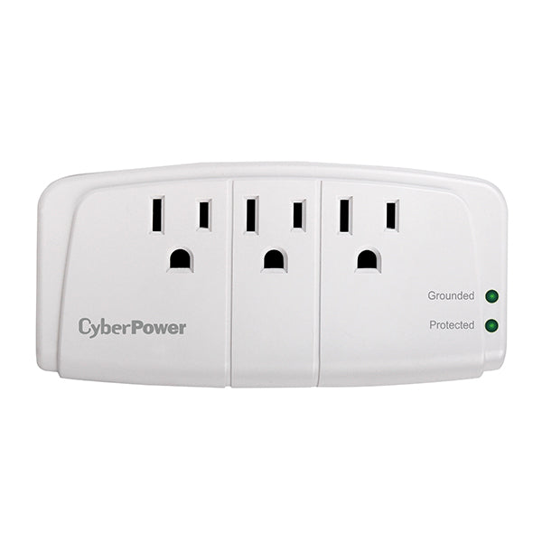 CyberPower CSB300W surge protector White 3 AC outlet(s) 125 V - CSB300W