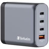 Verbatim GNC-140 GaN Charger 140W with 2 x USB-C PD 140W / 1 x USB-C PD 20W / 1 x USB-A QC 3.0 (EU/UK/US) - 32203