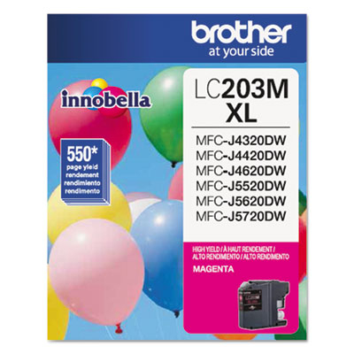 LC203M Innobella High-Yield Ink, 550 Page-Yield, Magenta - LC203M