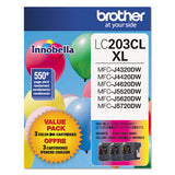 LC2033PKS Innobella High-Yield Ink, 550 Page-Yield, Cyan/Magenta/Yellow - LC2033PKS