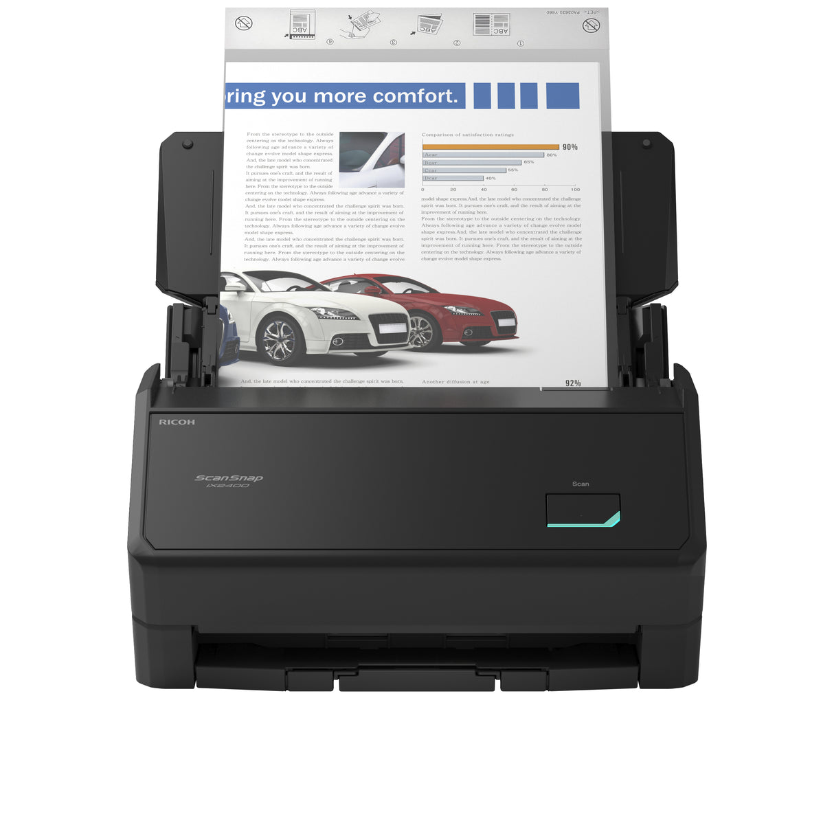 Ricoh ScanSnap iX2400 ADF scanner 600 x 600 DPI A4 Black - PA03870-B005