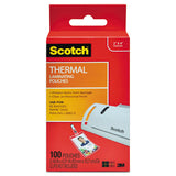 Laminating Pouches, 5 mil, 2.25" x 4.25", Gloss Clear, 100/Pack - TP5852-100