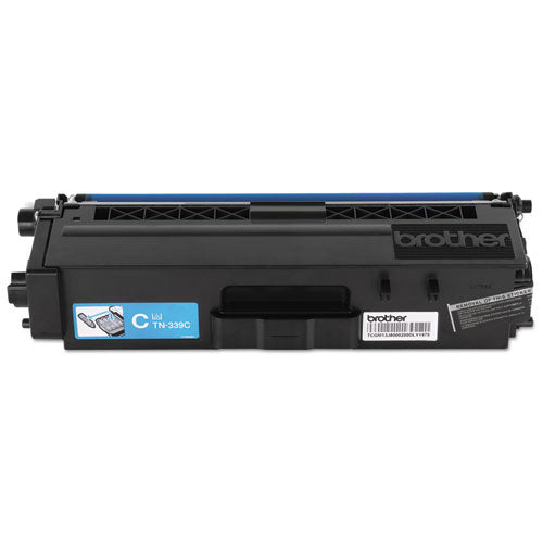 BROTHER  Super High-Yield Toner, 6,000 Page-Yield, Cyan - TN339C