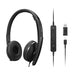 Lenovo 4XD1M45627 headphones/headset Wired Head-band USB Type-C Black - 4XD1M45627