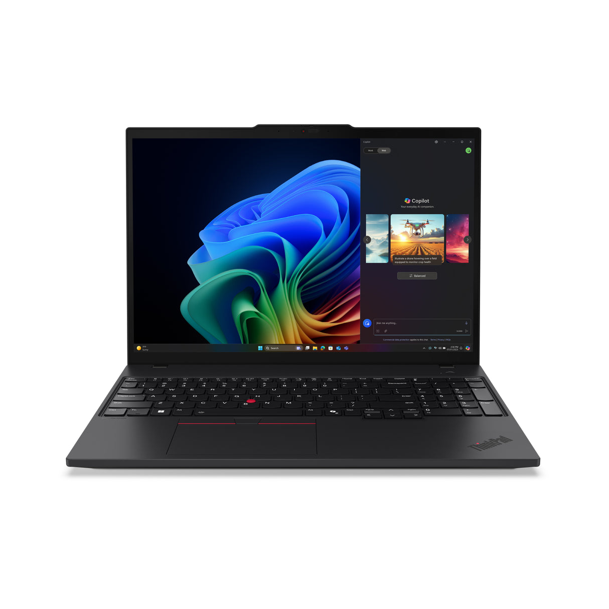 Lenovo ThinkPad T16 Gen 4 (AMD) Copilot+ PC AMD Ryzen™ AI 7 350 Laptop 40.6 cm (16") WUXGA 16 GB DDR5-SDRAM 512 GB SSD Wi-Fi 7 (802.11be) Windows 11 Pro Black - 21QN005XUS