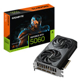 GIGABYTE GeForce RTX 5060 WINDFORCE OC 8G Graphics Card - 8GB GDDR7, 128bit, PCI-E 5.0, 2512 MHz Core Clock, 3 x DisplayPort, 1 x HDMI, GV-N5060WF2OC-8GD - GV-N5060WF2OC-8GD