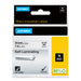 DYMO Rhino Industrial Self Laminating Labels | 24 mm x 5.5m | White on Black | for Rhino Label Makers - 1734821 DYMO