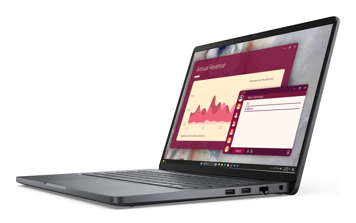 DELL Pro 14 PC14250 Intel Core 7 150U Laptop 35.6 cm (14") Full HD+ 16 GB DDR5-SDRAM 256 GB SSD Wi-Fi 6E (802.11ax) Windows 11 Pro US English Black - 3NKP7 DELL