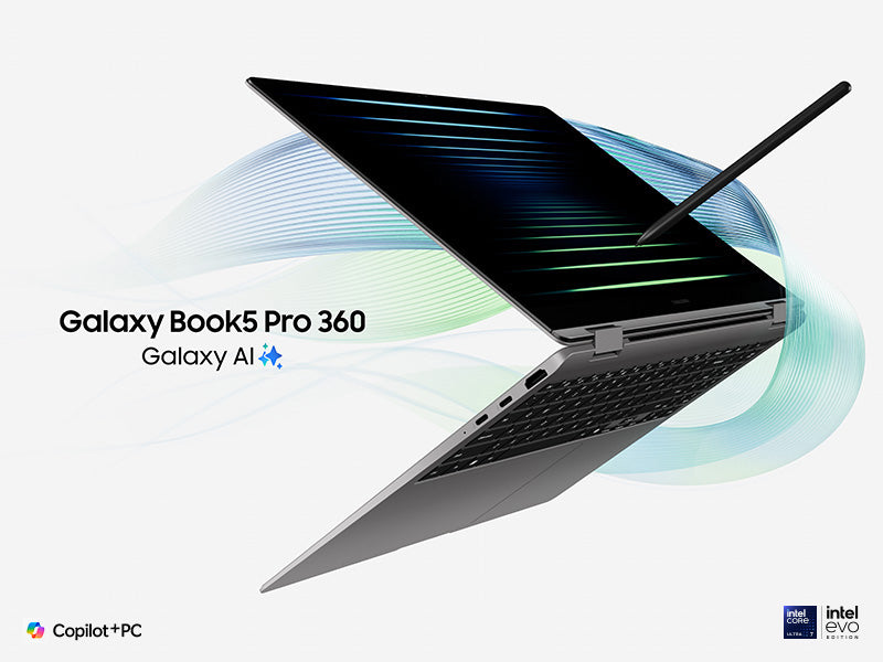 Samsung Galaxy Book5 Pro 360 Intel Core Ultra 7 258V Hybrid (2-in-1) 40.6 cm (16") Touchscreen WQXGA+ 32 GB LPDDR5x-SDRAM 1 TB SSD Wi-Fi 7 (802.11be) Windows 11 Pro Grey - NP964QHA-KG2US