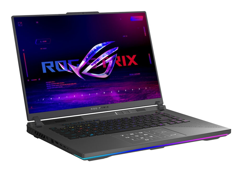 ASUS ROG Strix G16 Laptops AMD Ryzen™ 9 9955HX3D Laptop 40.6 cm (16") WQXGA 16 GB DDR5-SDRAM 1 TB SSD NVIDIA GeForce RTX 5070 Ti Wi-Fi 6E (802.11ax) Windows 11 Home Grey - G614FR-DS96 ASUS