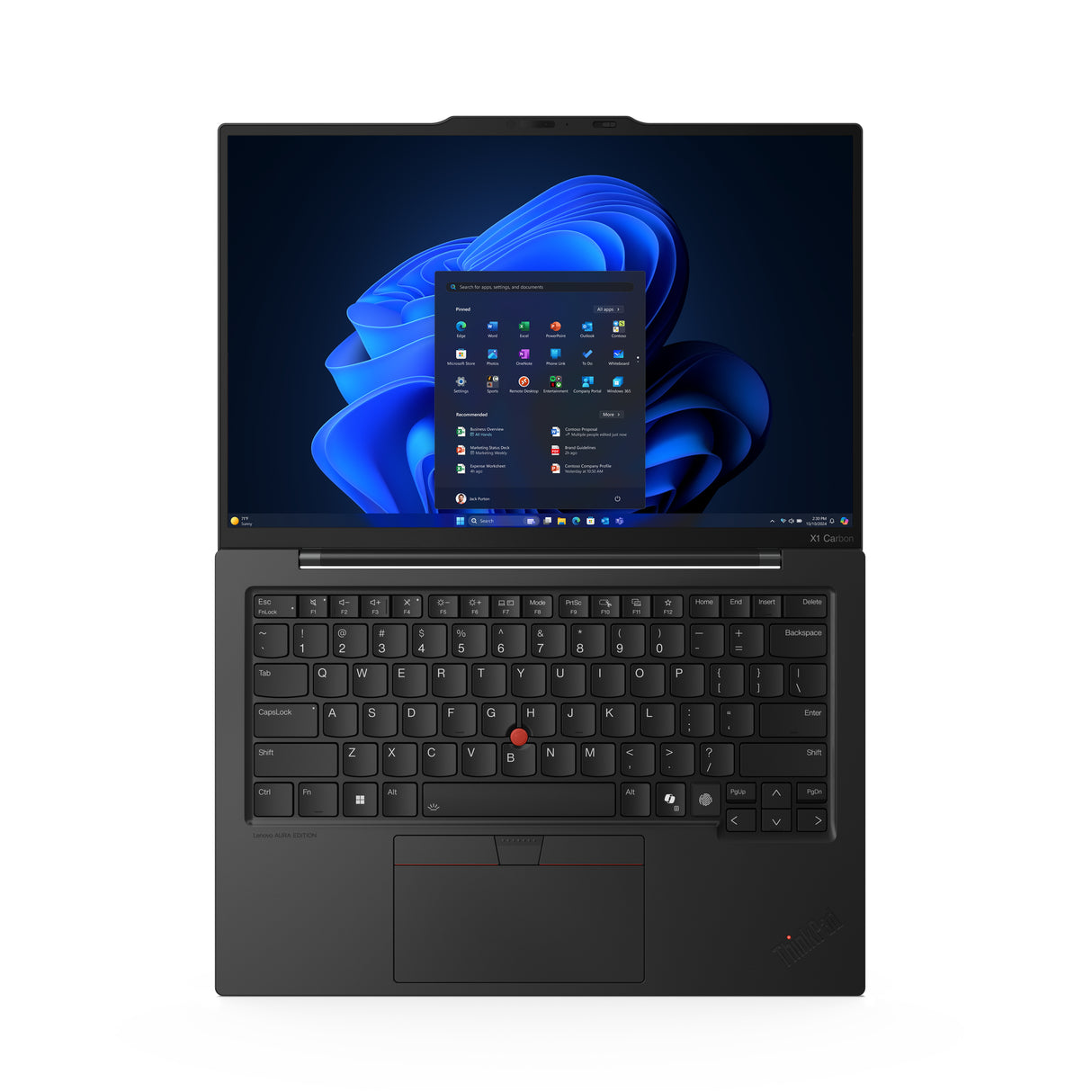 Lenovo ThinkPad X1 Carbon Gen 13 Aura Edition Copilot+ PC Intel Core Ultra 7 268V Laptop 35.6 cm (14") 2.8K 32 GB 512 GB SSD Wi-Fi 7 (802.11be) Windows 11 Pro Black - 21NS0163US