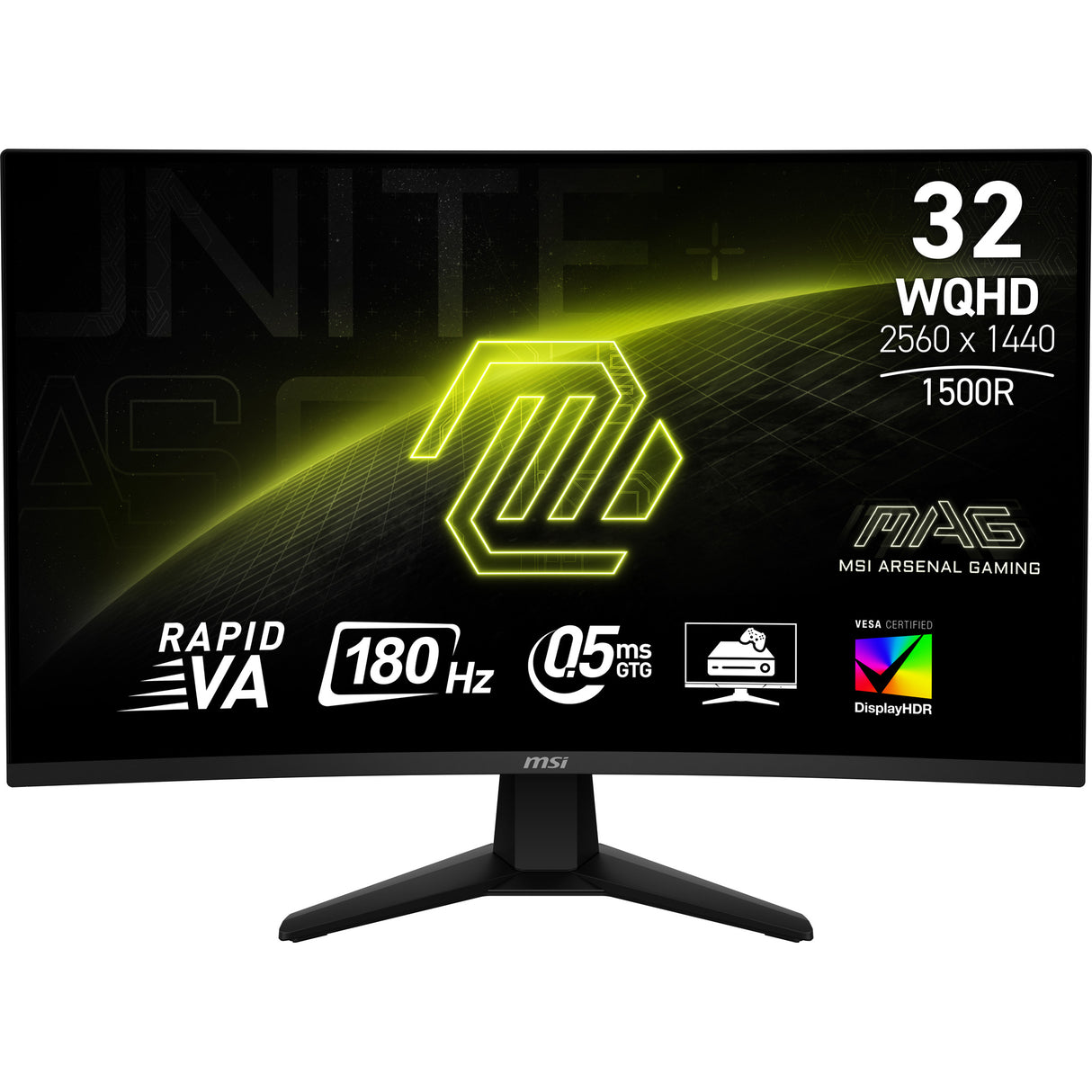 MSI MAG 32CQ6F computer monitor 80 cm (31.5") 2560 x 1440 pixels Wide Quad HD Black - MAG32CQ6F