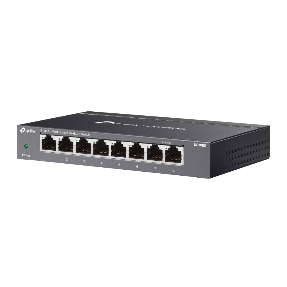TP-Link Omada DS108G network switch Unmanaged Gigabit Ethernet (10/100/1000) Black - DS108G